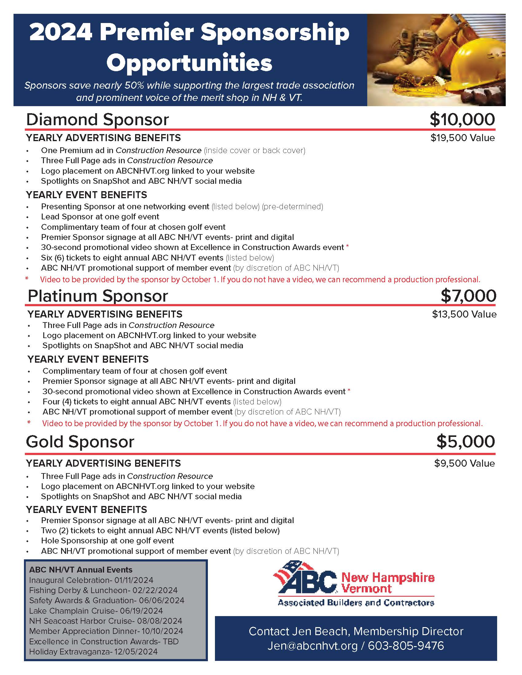 Premier Sponsorship Flyer 2024 Premier Sponsorship Flyer 2024